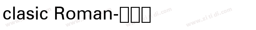 clasic Roman字体转换